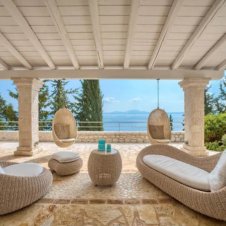 Willa Elegant 6Br Villa With Seafront Access Near Agni Bay Kassiopi